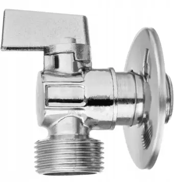 Valvul këndore Invena, 1/2" x 3/4", për lavatriçe, krom