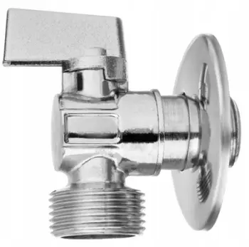 Valvul këndore INVENA ZW-11-W10, 1/2" x 3/8", krom