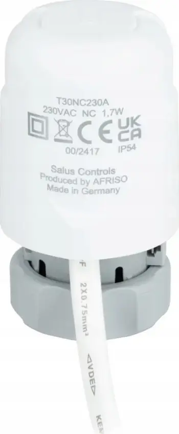 Aktuator termostatik SALUS T30NC230A, M30 x 1.5 mm, 230V AC, NC