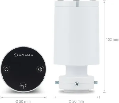 Aktuator termostatik Salus TRV10RAM, për valvula RA, wireless, i bardhë - 4