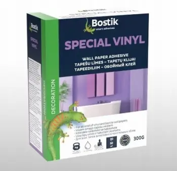 Ngjitës tapeti Bostik Special Vinyl Wallpaper Adhesive, 300g, rezistent ndaj lagështisë, transparent