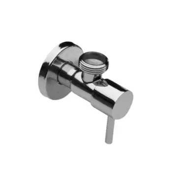 Valvul këndore KFA 244-110-00, 1/2" x 3/4", bronzi, krom