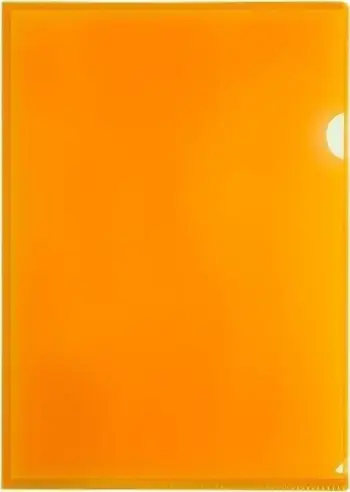 Dosje plastike Tetis Sleeve Type L A4 BT615-P, set 12 copë, portokalli