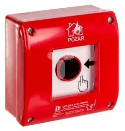 Alarm manual zjarri Spamel OP1-W01-B, montim sipërfaqësor, LED, 230V AC, i kuq