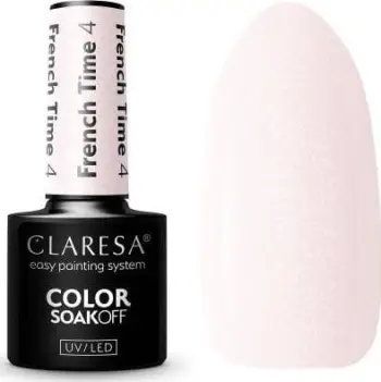 Llak gjeli hibrid Claresa French Time 4, 5 g, nude natyral