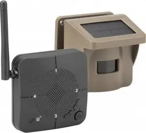Alarm sigurie RD200, solar, me sensor lëvizjeje, i bardhë