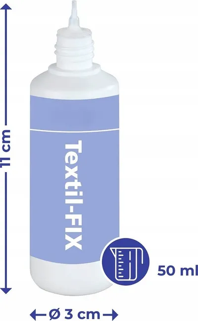 Ngjitës tekstili Textile Glue Fix, paketë 2x50ml, transparent - 2
