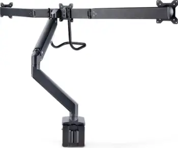 Mbajtëse tavoline për 3 monitorë StarTech.com Crossbar, deri 27", VESA 75x75/100x100, e zezë