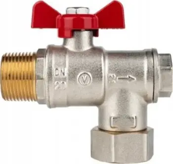 Valvul këndore Spin DN20 PN25, me filtër dhe magnet, prej tunxhi
