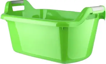 Kovë plastike Curver Tub, 35L, me doreza gome, jeshile