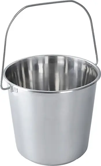 Kovë plastike Food Approved, 12L, me dorezë, e bardhë