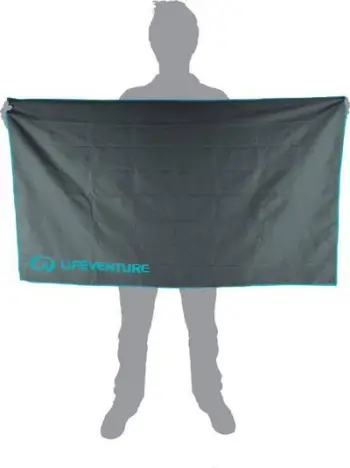 Peshqir Livinguard Recycled SoftFibre XL, material antibakterial, thithje e shpejtë, gri