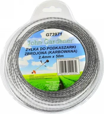 Fije trimeri GEKO, 2.4mm, 50m, profil i valëzuar, najlon