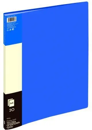 Dosje prezantuese Grand Offer, 20 fletë plastike A4, blu