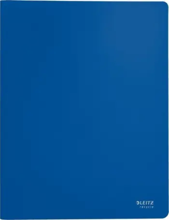 Dosje prezantuese Leitz Recycle A4, 40 xhepa, polipropilen, blu