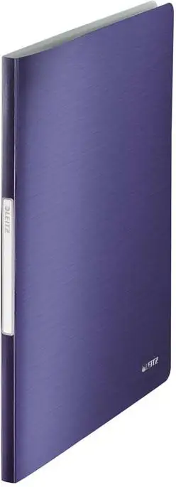 Dosje prezantuese LEITZ Style, A4, 20 xhepa, titanium blu