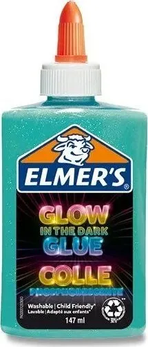 Ngjitës zanati Elmer's Glow in the Dark, 147 ml, blu - 2