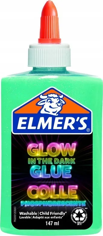 Ngjitës zanati Elmer's Glow in the Dark, 147 ml, blu - 3