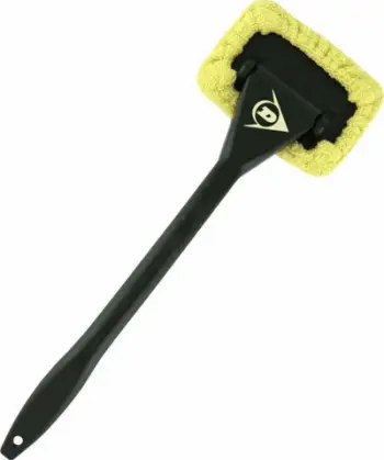 Peshqir mikrofibër për xhama makine Dunlop 06871, për pastrim xhamash, i verdhë