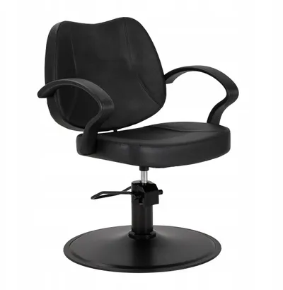 Karrige parukerie Hair System S20, me ngritës hidraulik, e zezë - 2