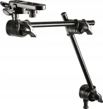 Krah fleksibël për kamerë Manfrotto 196B 2, 2 seksione, me mbajtëse kamere, i zi