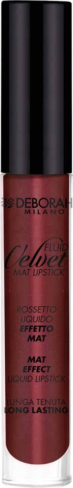 Buzëkuq i lëngshëm Deborah Fluid Velvet, mat, 4.5 g, Plum