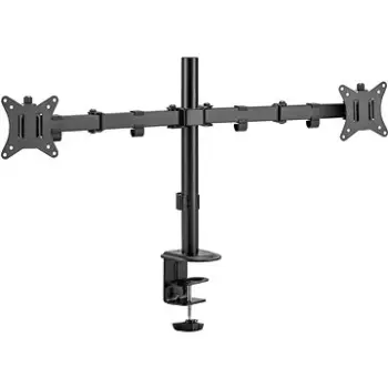 Krah monitori AlzaErgo Arm DE20 Pylon, për 2 monitorë 17-32", rrotullues, i zi