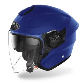 Helmetë moto Airoh H.20, jet, vizor i gjerë, e zezë