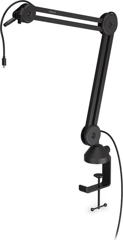 Krah mikrofoni Krux Arm 200S KRXH003, i rregullueshëm, me USB Type C, i zi - 1
