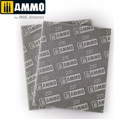 Sfungjer gërryes Ammo Mig 8557, grit 220, set, gri - 1