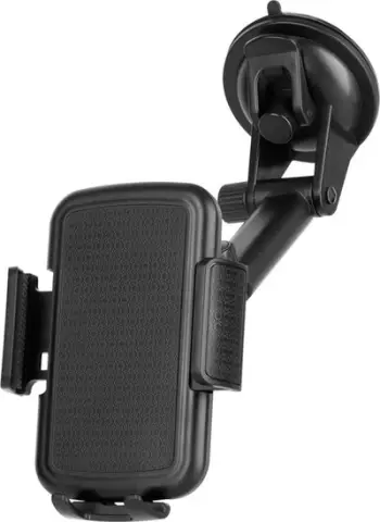 Mbajtëse telefoni për veturë Kruger&amp;Matz KM1360, krah i rregullueshëm, rrotullim 360°, e zezë