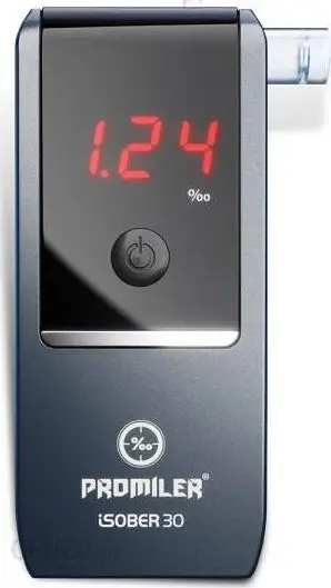 Alkooltestues PROMILER iSOBER 30, sensor i avancuar, kalibrim 1 vit, i zi