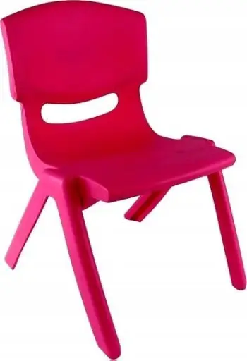 Karrige për fëmijë FIORE, deri 3 vjeç, plastike, rozë