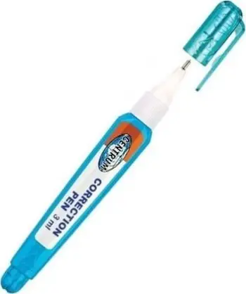 Stilolaps korrektues Centrum, 3ml, majë metalike, i bardhë
