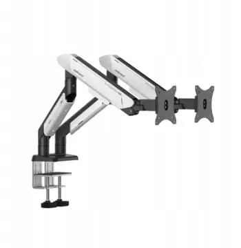 Krah monitori Anda Seat A9-2S, dyfishtë, 17-42", 2-15kg, zi bardhë