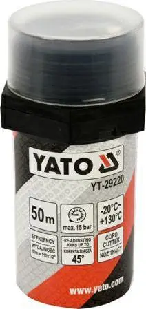 Fije vulosëse Yato Thread Sealing Cord 150m, për ujë dhe kanalizime, e bardhë