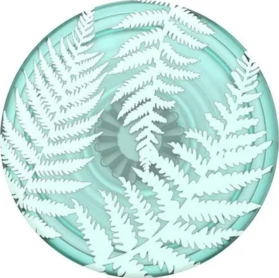 Mbajtëse telefoni PopSockets PlantCore Translucent Fern, ngjitëse, transparente jeshile - 1