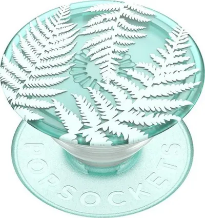 Mbajtëse telefoni PopSockets PlantCore Translucent Fern, ngjitëse, transparente jeshile - 3