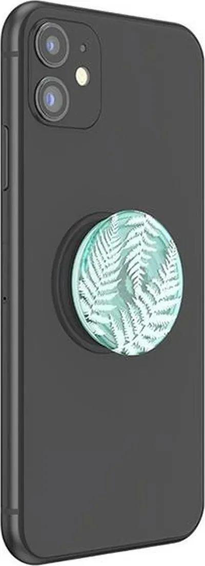 Mbajtëse telefoni PopSockets PlantCore Translucent Fern, ngjitëse, transparente jeshile - 4