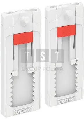 Ngjitëse muri Tesa Adjustable Self-Adhesive Nail, 1 kg, set 2 copë, e bardhë