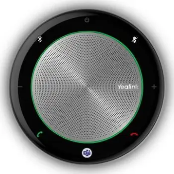 Altoparlant konferencash Yealink CP700, set me adapter BT50, Bluetooth USB, zi argjendtë