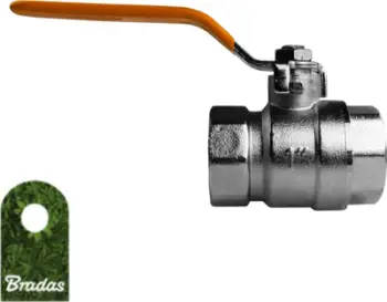 Valvul sferike Bradas 1", bronz i veshur me nikel