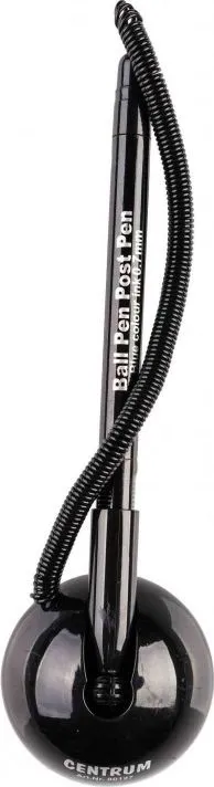 Stilolaps me sustë Centrum Pen, 0.7mm, bojë e kaltër, trup i zi - 1