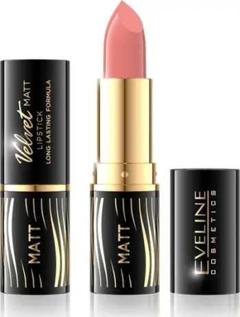 Ruj kremoze Eveline Cosmetics Velvet Matt, efekt mat, 4.5g, ngjyra 510