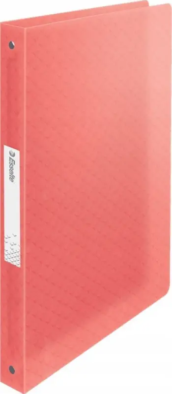Dosje unazore ESSELTE Colour Breeze, 4 unaza, A4, korale transparente