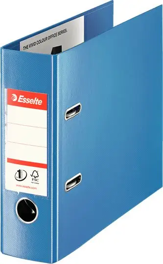 Dosje unazore Esselte No.1 Bank, A5, 75mm, blu