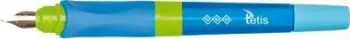 Stilolaps me bojë Tetis Blue Fountain Pen, kapje ergonomike, bojë blu, blu
