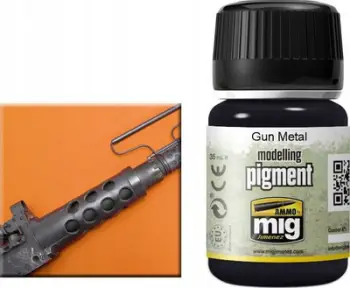 Pigment modelizmi Ammo by Mig Gun Metal, 35ml, metalik, gri e errët