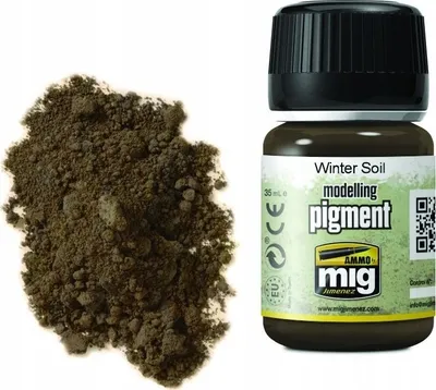 Pigment modelimi Ammo by Mig Winter Soil, superfine, 35 ml, kafe - 2