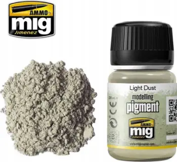 Pigment modelizmi Ammo by Mig Light Dust, 35ml, ngjyrë pluhur e çelët